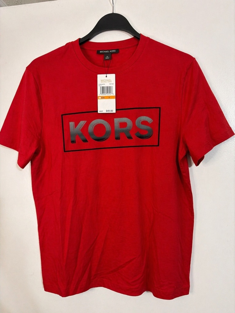 Michael Kors Red Short Sleeve Logo Tee